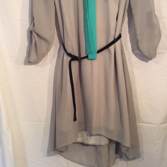 Lavender Dress with Teal accent - Picture 3 of 7